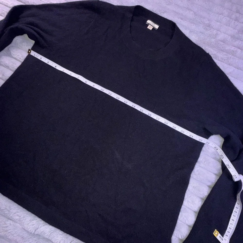 J.Crew Sweater Men 2XL Pullover Black Cashmere Knit Crew Neck Outdoor XXL Luxury